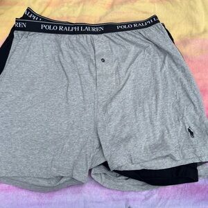 NWOT Polo Ralph Lauren 5-Pack Knit Comfort Boxer Briefs-Black/Gray-2XL Designer